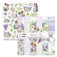 ScrapBoys Lavender Love 12x12 Inch Paper Pad (SB-LALO-08)